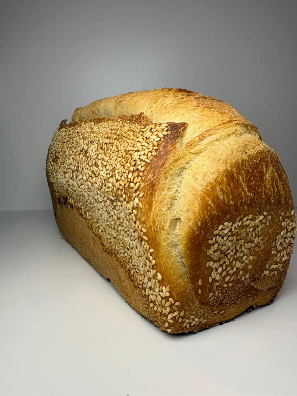 Pan de molde sésamo blanco